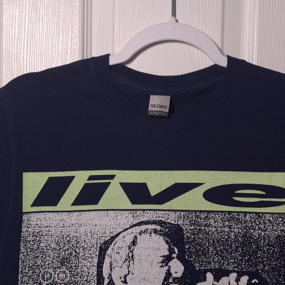 Post Malone Live: Hive Music Fest 2021 Utah USED Shirt (DISTRESSED, S, Blue) - Picture 3 of 7